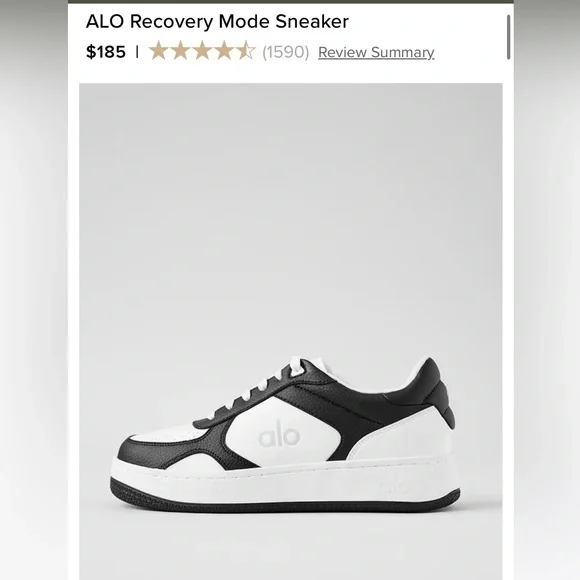 Alo Recovery Mode Sneaker Black White - Picture 6 of 6